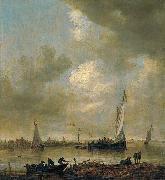 Jan van  Goyen Smalschips oil painting on canvas